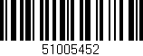 Código de barras (EAN, GTIN, SKU, ISBN): '51005452'