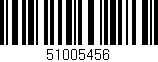 Código de barras (EAN, GTIN, SKU, ISBN): '51005456'