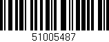 Código de barras (EAN, GTIN, SKU, ISBN): '51005487'