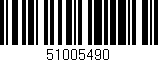 Código de barras (EAN, GTIN, SKU, ISBN): '51005490'