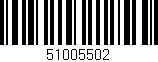 Código de barras (EAN, GTIN, SKU, ISBN): '51005502'