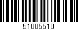 Código de barras (EAN, GTIN, SKU, ISBN): '51005510'
