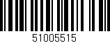 Código de barras (EAN, GTIN, SKU, ISBN): '51005515'