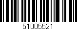 Código de barras (EAN, GTIN, SKU, ISBN): '51005521'