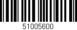 Código de barras (EAN, GTIN, SKU, ISBN): '51005600'