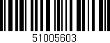 Código de barras (EAN, GTIN, SKU, ISBN): '51005603'