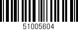 Código de barras (EAN, GTIN, SKU, ISBN): '51005604'