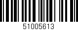 Código de barras (EAN, GTIN, SKU, ISBN): '51005613'