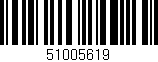 Código de barras (EAN, GTIN, SKU, ISBN): '51005619'