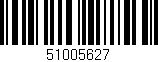 Código de barras (EAN, GTIN, SKU, ISBN): '51005627'