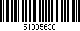 Código de barras (EAN, GTIN, SKU, ISBN): '51005630'