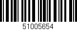 Código de barras (EAN, GTIN, SKU, ISBN): '51005654'