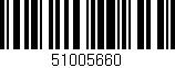 Código de barras (EAN, GTIN, SKU, ISBN): '51005660'