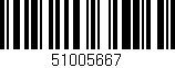 Código de barras (EAN, GTIN, SKU, ISBN): '51005667'