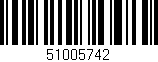 Código de barras (EAN, GTIN, SKU, ISBN): '51005742'