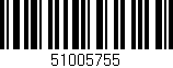 Código de barras (EAN, GTIN, SKU, ISBN): '51005755'