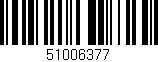 Código de barras (EAN, GTIN, SKU, ISBN): '51006377'