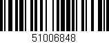 Código de barras (EAN, GTIN, SKU, ISBN): '51006848'