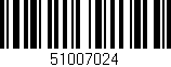 Código de barras (EAN, GTIN, SKU, ISBN): '51007024'