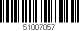 Código de barras (EAN, GTIN, SKU, ISBN): '51007057'