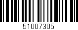 Código de barras (EAN, GTIN, SKU, ISBN): '51007305'