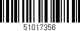Código de barras (EAN, GTIN, SKU, ISBN): '51017356'