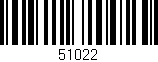 Código de barras (EAN, GTIN, SKU, ISBN): '51022'