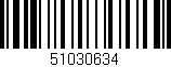 Código de barras (EAN, GTIN, SKU, ISBN): '51030634'