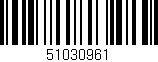 Código de barras (EAN, GTIN, SKU, ISBN): '51030961'