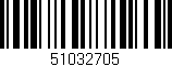 Código de barras (EAN, GTIN, SKU, ISBN): '51032705'