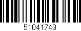 Código de barras (EAN, GTIN, SKU, ISBN): '51041743'