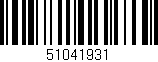 Código de barras (EAN, GTIN, SKU, ISBN): '51041931'