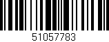 Código de barras (EAN, GTIN, SKU, ISBN): '51057783'