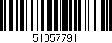 Código de barras (EAN, GTIN, SKU, ISBN): '51057791'
