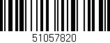 Código de barras (EAN, GTIN, SKU, ISBN): '51057820'