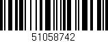 Código de barras (EAN, GTIN, SKU, ISBN): '51058742'