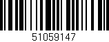 Código de barras (EAN, GTIN, SKU, ISBN): '51059147'