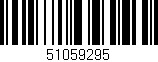 Código de barras (EAN, GTIN, SKU, ISBN): '51059295'