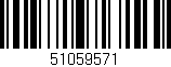 Código de barras (EAN, GTIN, SKU, ISBN): '51059571'