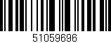 Código de barras (EAN, GTIN, SKU, ISBN): '51059696'