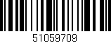 Código de barras (EAN, GTIN, SKU, ISBN): '51059709'