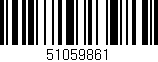 Código de barras (EAN, GTIN, SKU, ISBN): '51059861'