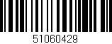 Código de barras (EAN, GTIN, SKU, ISBN): '51060429'