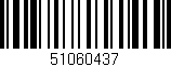 Código de barras (EAN, GTIN, SKU, ISBN): '51060437'