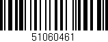 Código de barras (EAN, GTIN, SKU, ISBN): '51060461'