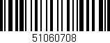 Código de barras (EAN, GTIN, SKU, ISBN): '51060708'