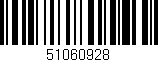 Código de barras (EAN, GTIN, SKU, ISBN): '51060928'