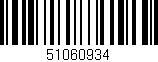 Código de barras (EAN, GTIN, SKU, ISBN): '51060934'