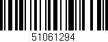 Código de barras (EAN, GTIN, SKU, ISBN): '51061294'