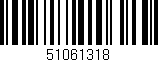 Código de barras (EAN, GTIN, SKU, ISBN): '51061318'